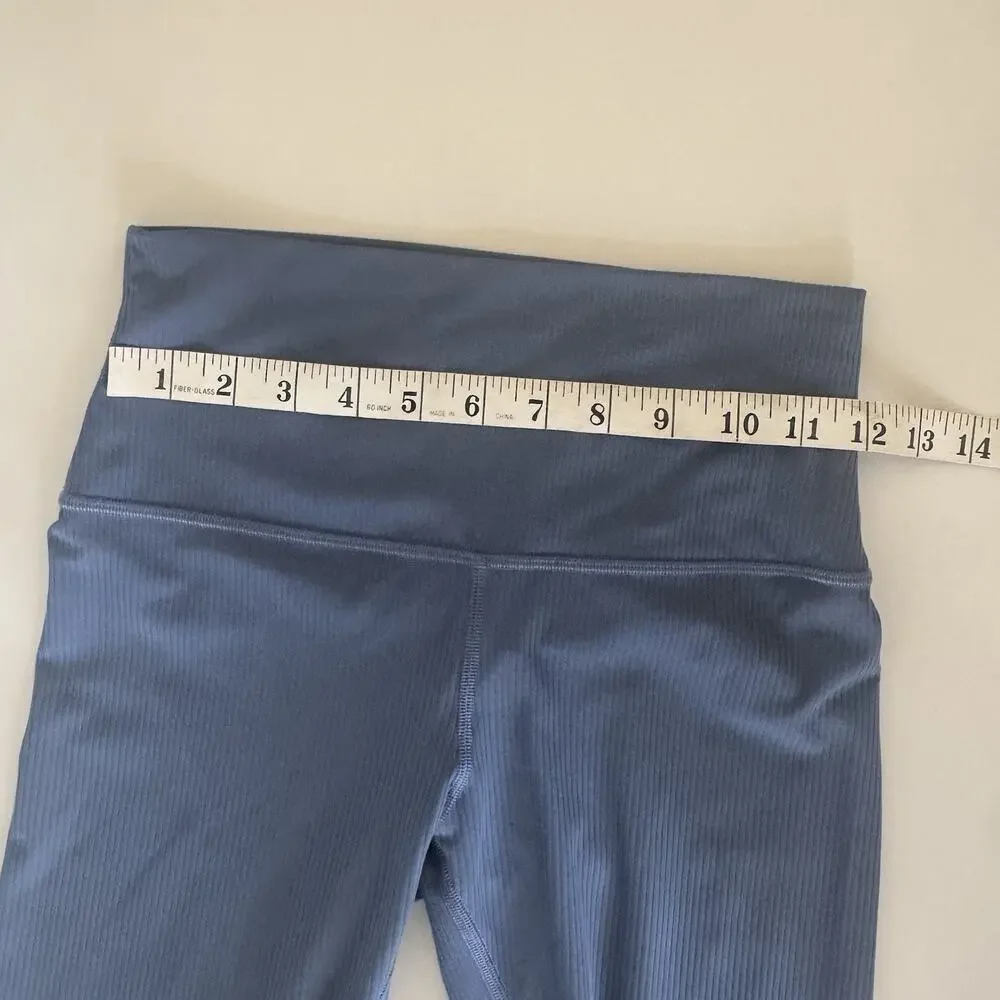 Lululemon Align High-Rise Ribbed Leggings 28” Oasis Blue SIZE 6 Full Length EUC